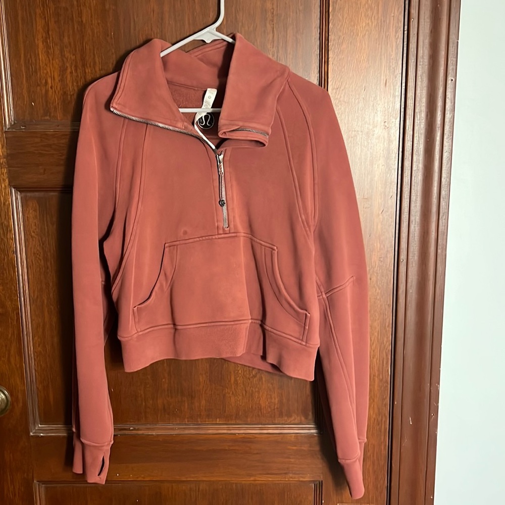 Lululemon Scuba Half Zip XS/S Pink Savannah